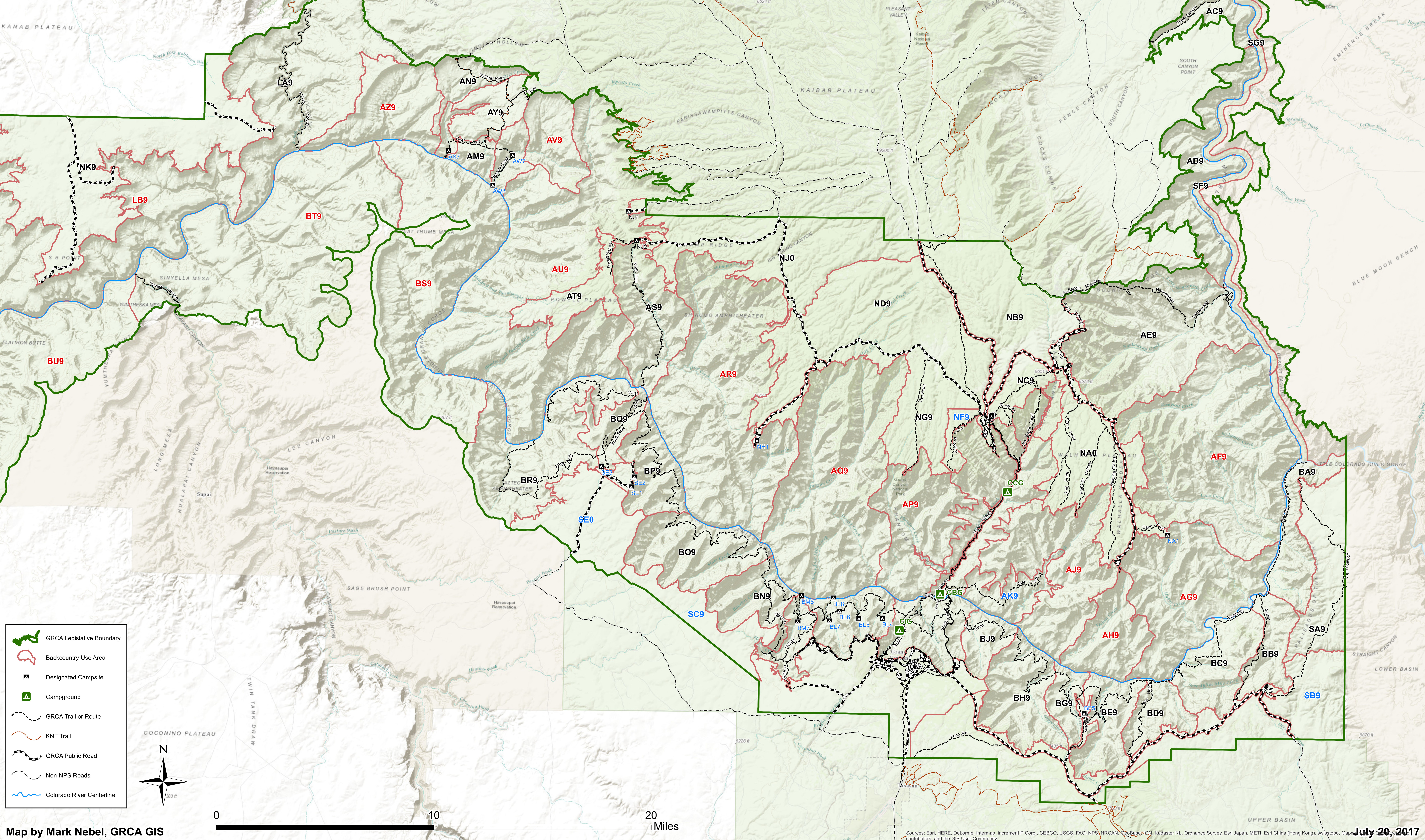 Glen Canyon Maps Npmapscom Just Free Maps Period Grand Canyon Backcountry Map 