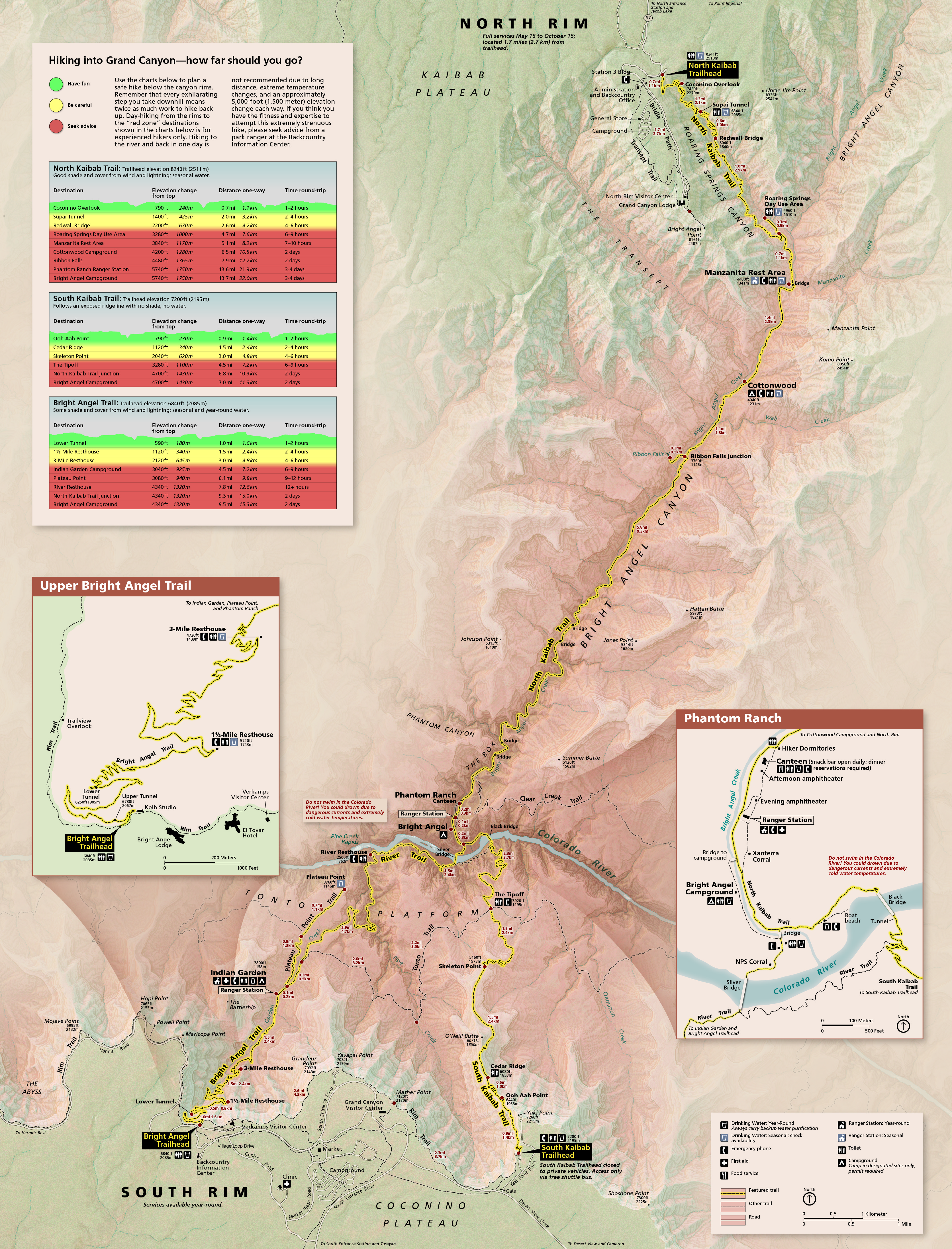 Grand Canyon Maps NPMaps Free National Park Maps Grand Canyon Trail Map 