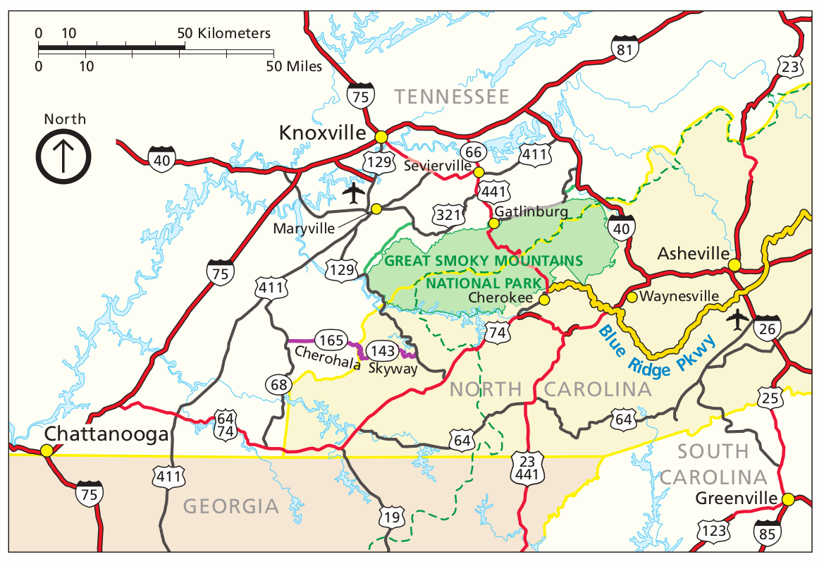 Getting Started EARTHSC 1105 Research Guides At Ohio State University Great Smoky Mountains Regional Map 
