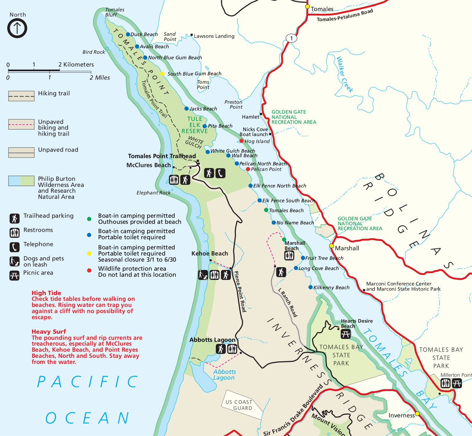 Point Reyes Maps NPMaps Com Just Free Maps Period Point Reyes Boat In Camping Map 