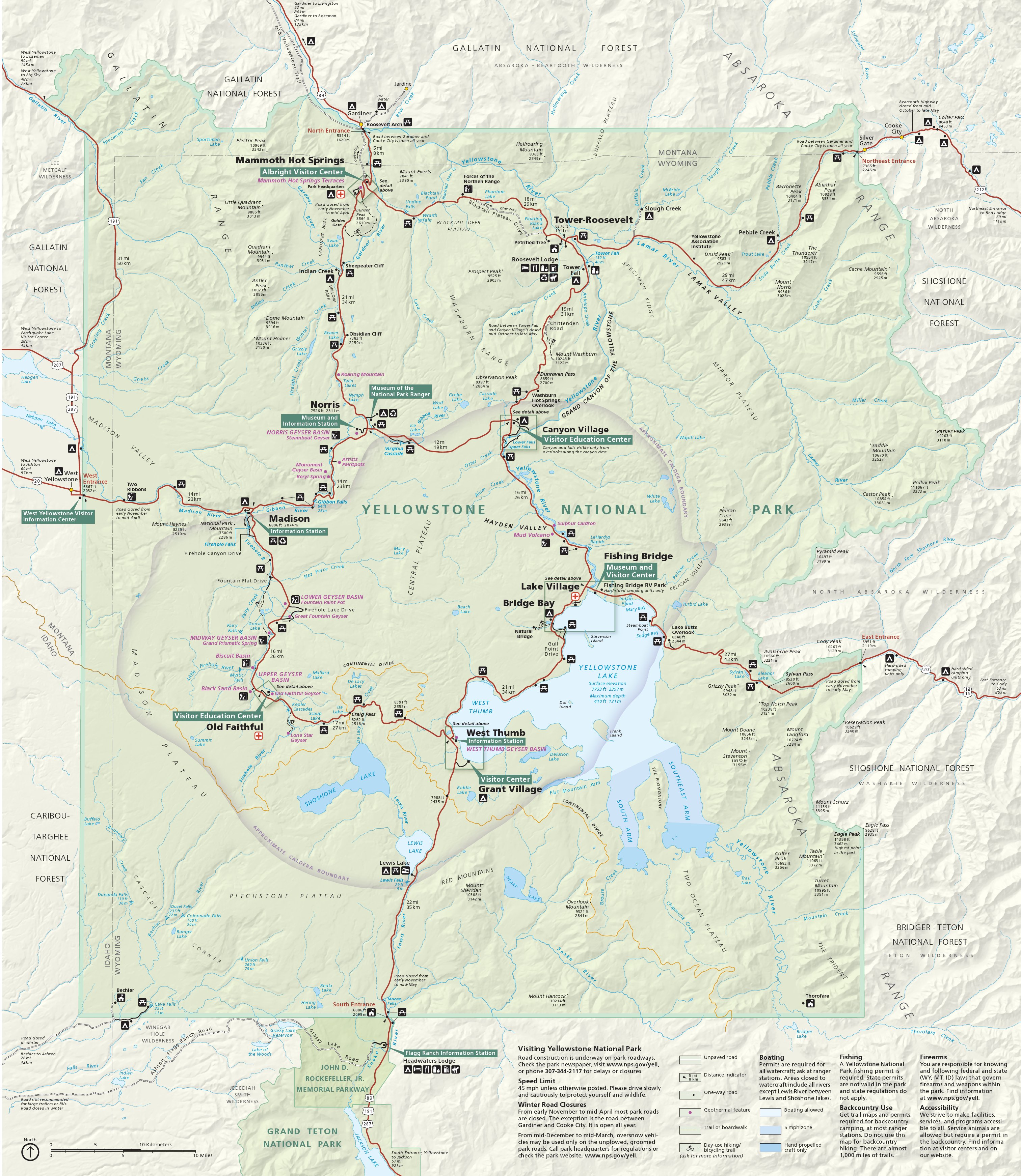 Yellowstone Maps NPMaps Com Just Free Maps Period Yellowstone Map 