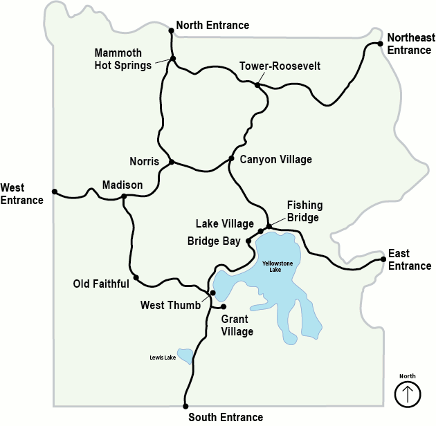 yellowstone maps npmapscom just free maps period