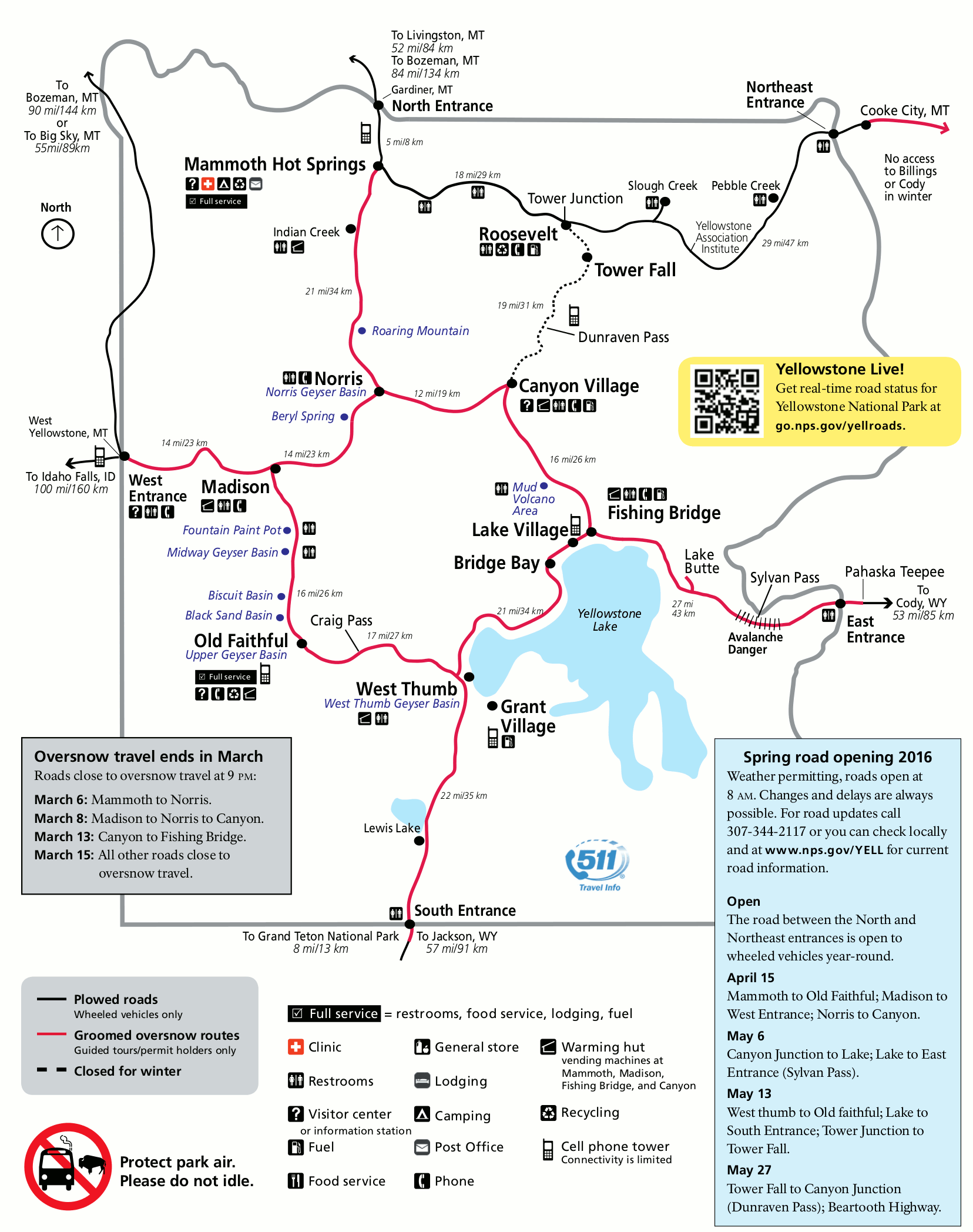 Yellowstone Maps NPMaps Free National Park Maps Yellowstone Winter Map 