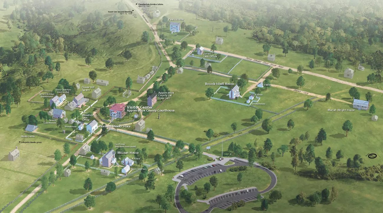 Appomattox Court House National Historical Park PARK MAP Appomattox Court House Map.webp