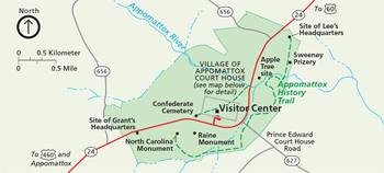 Park Archives Appomattox Court House National Historical Park Map 