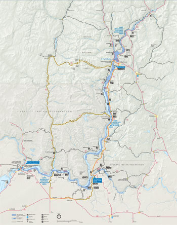 Park Archives Lake Roosevelt National Recreation Area Map 