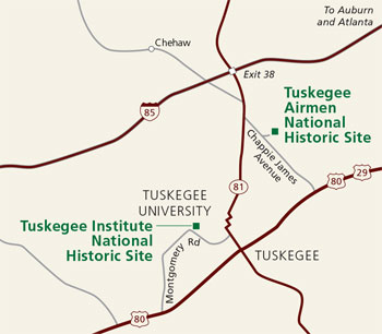 Park Archives Tuskegee Institute National Historic Site Map 