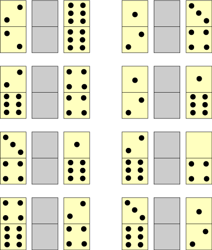 domino number patterns nrichmathsorg