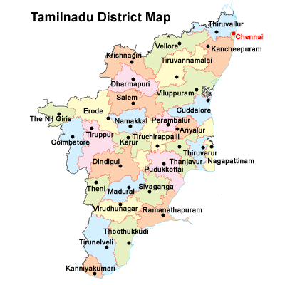 Tamil Nadu Districts Map Google Maps CHHDM Tamilnadu Districts 