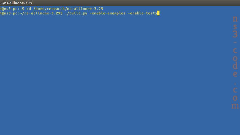 Execute The Command For Install Ns3 29 With Examples Ns3 Simulator - Best Light Illustrations in HD