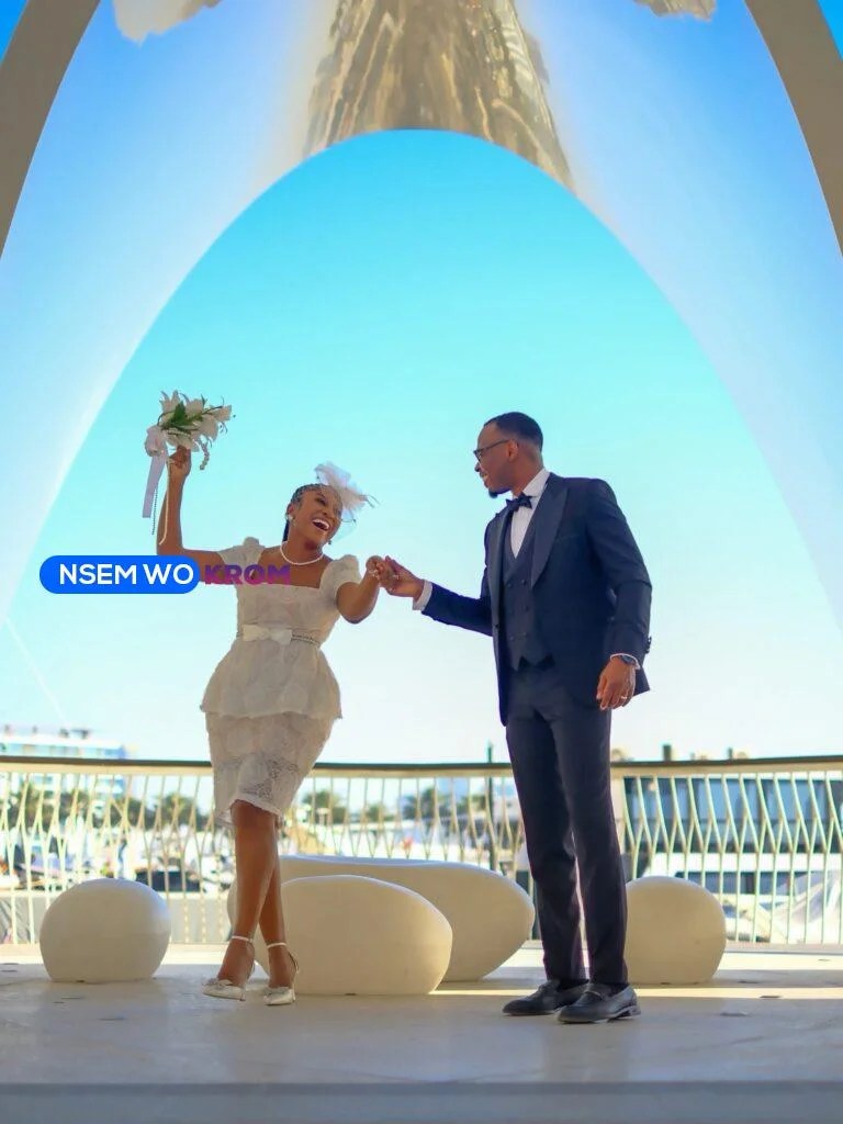 Anita Akua Akuffo and Opoku Sanaa in Abu Dhabi