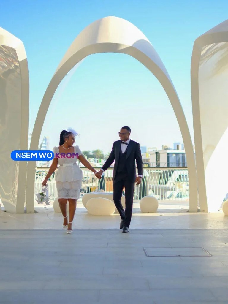 Anita Akua Akuffo and Opoku Sanaa in Abu Dhabi