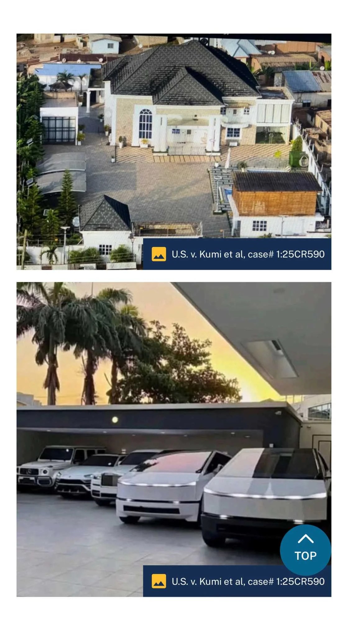 Ghanaian Suspect Abu Trica Properties