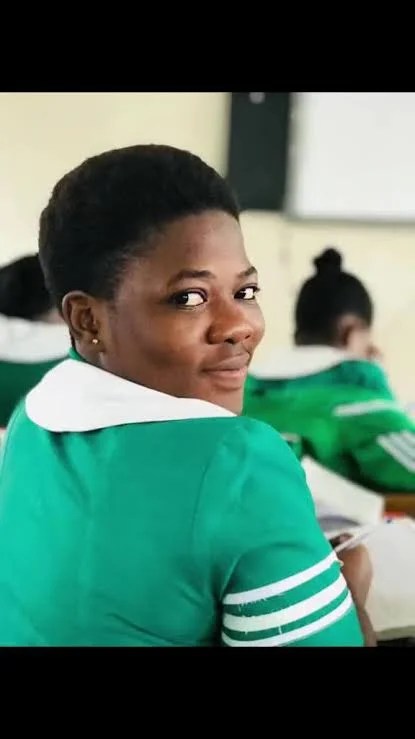 Asantewaa in nurse Uniform.