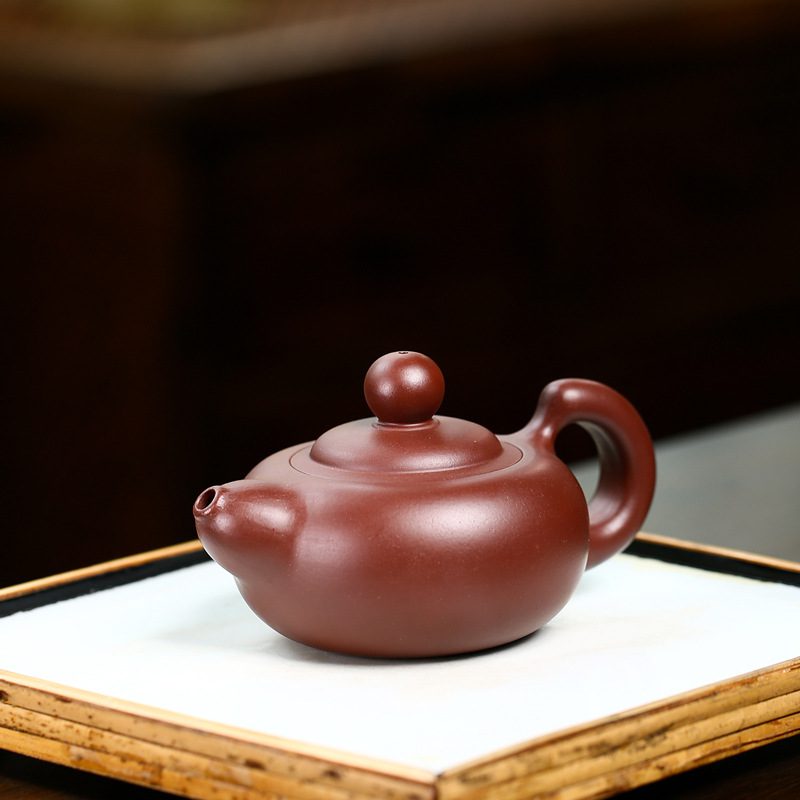 宜興紫砂壺原礦紫朱泥松鼠茶壺(150ml) - 南山居