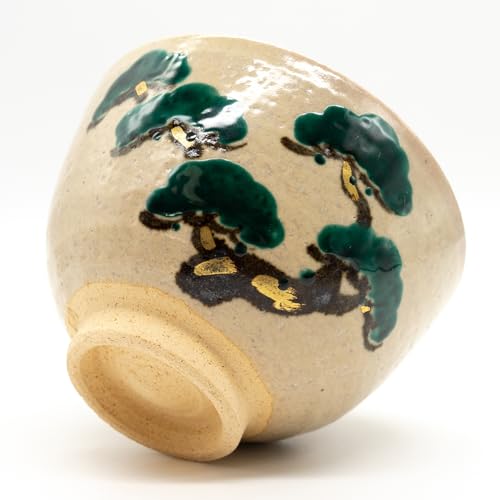 不老青松抹茶碗/ 日本清水燒／北哉窯- 南山居