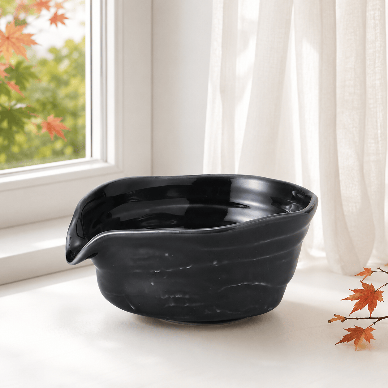 織部抹茶片口碗/ 日本美濃燒- 南山居