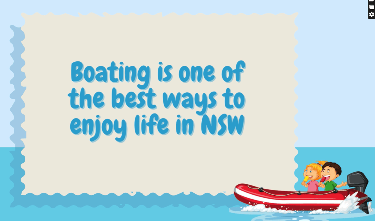 Family boating in NSW with children enjoying a day on the water during boat licence preparation.