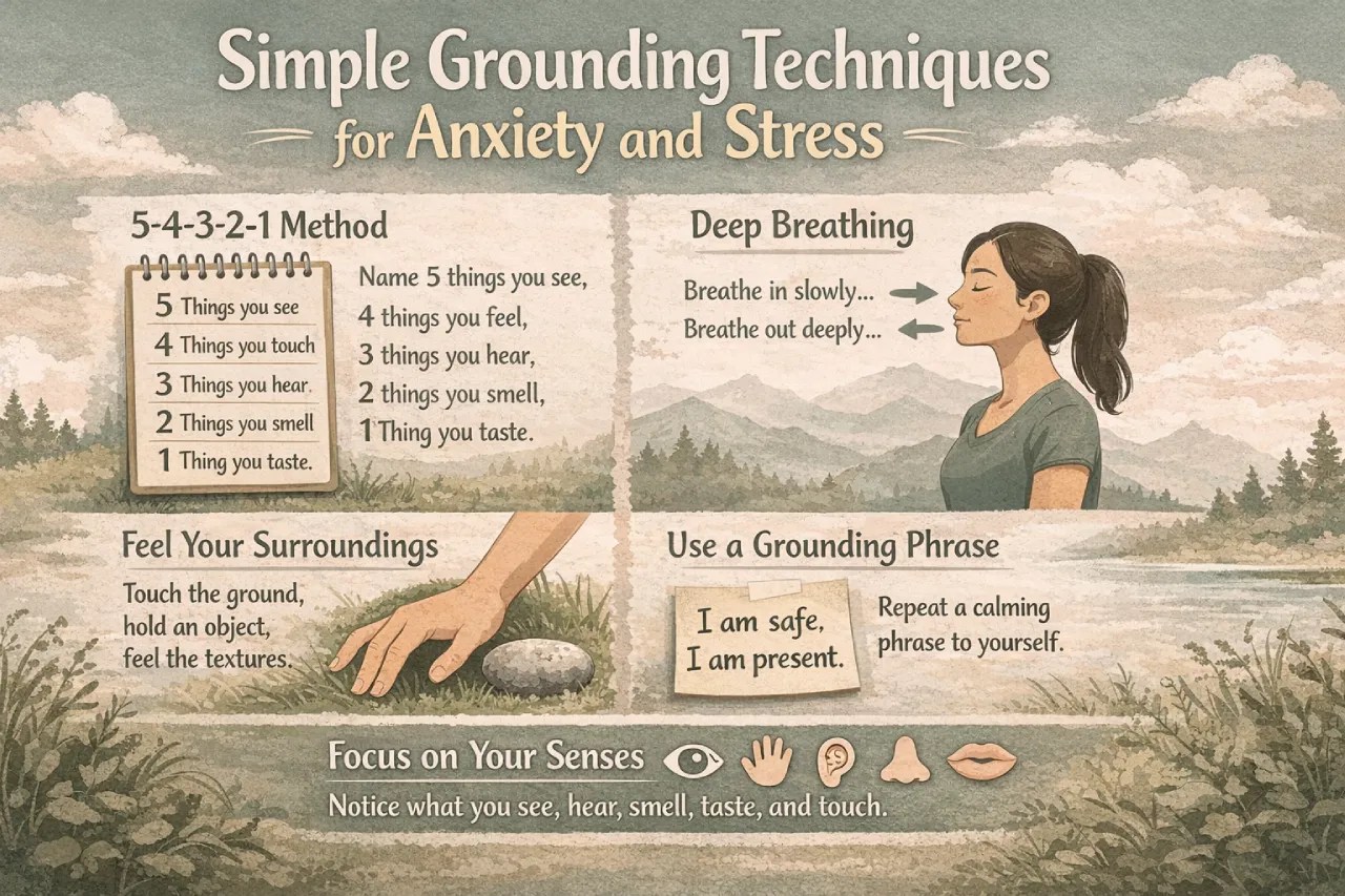 Simple Grounding Techniques for Anxiety and Stress