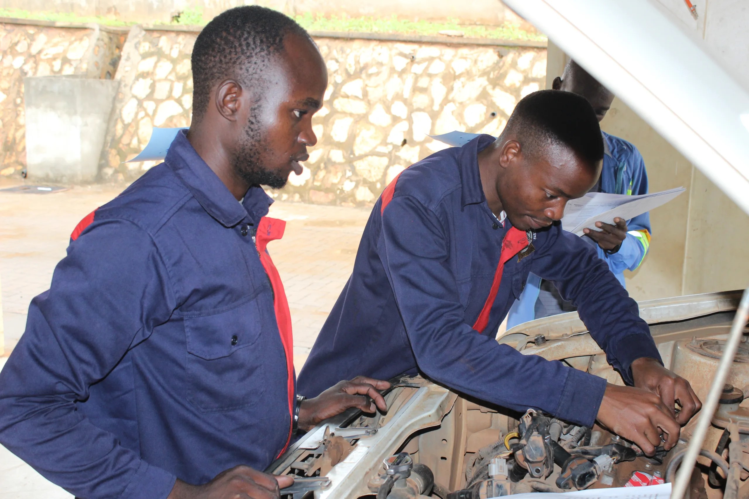 Automotive Mechanics Students