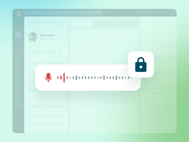Secured Call Recording Option
