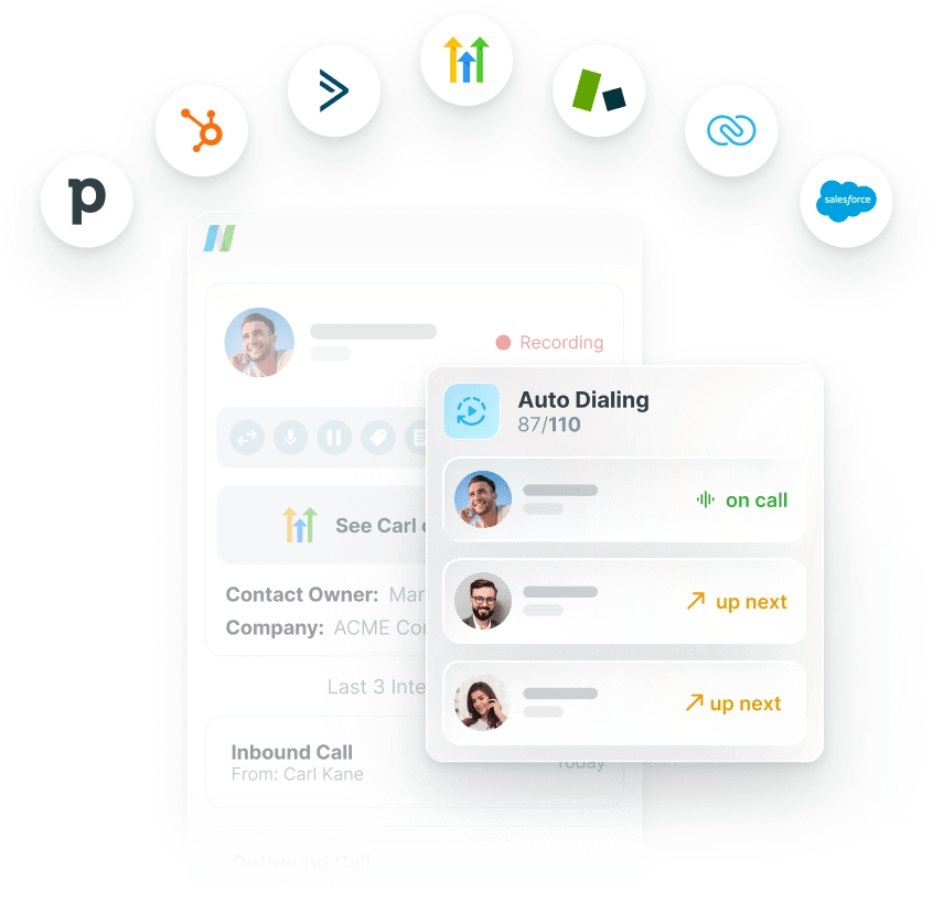 Auto-dialer for CRM