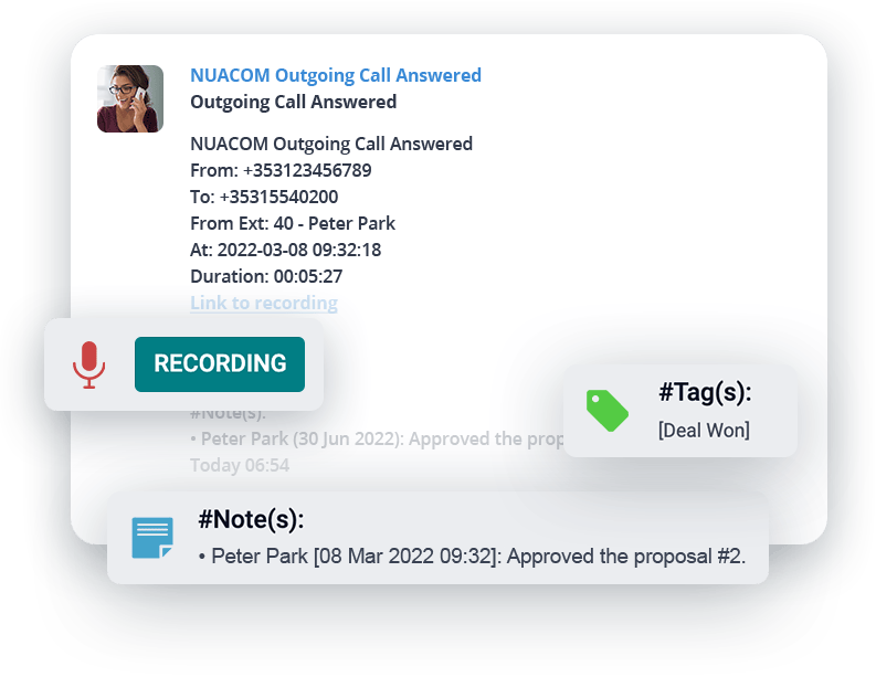 Keap phone integration