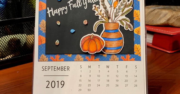 2019 D.I.Y. Desk Calendar – September