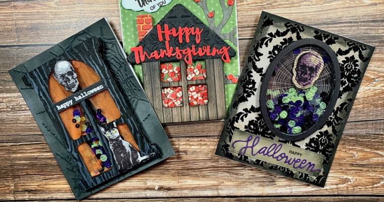 Holiday Cards Using Shaker Card Kits