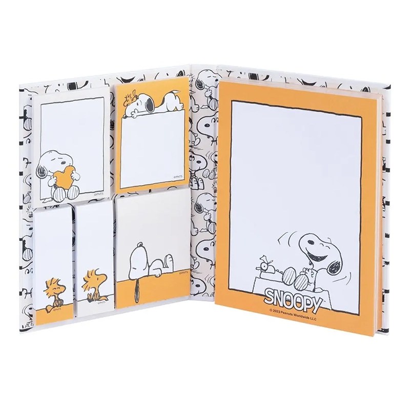 A6 Notebook with 5 SNOOPY Lazy Days Sticker Pad