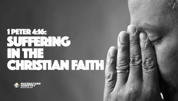 1 peter 4 meaning - man with hands covering his face