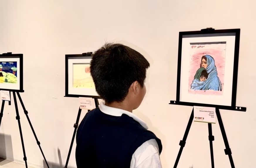 Exposición artística en Guatemala muestra cómo los niños ven la migración
