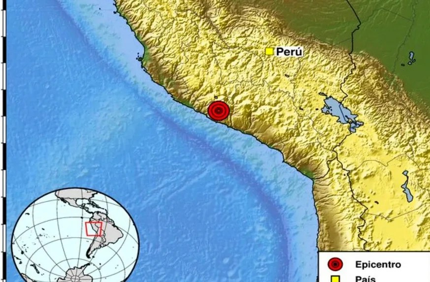 Un fuerte sismo de magnitud 6,7 sacude el sur y centro de Perú y deja daños en Ayacucho