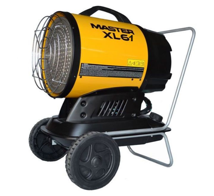 Calentador a Gasóleo MASTER XL61 con Carro de Ruedas