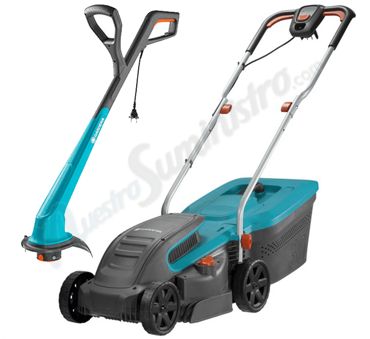 Set Cortacésped Gardena Power Max + Cortabordes SmallCut 300/23