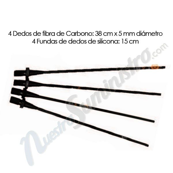 KIT 4 Dedos + 4 Fundas SP90 para Vareadora