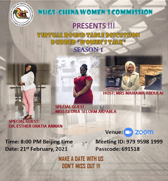 NUGS-CHINA WOCOM Presents VIRTUAL ROUND TABLE DISCUSSION.