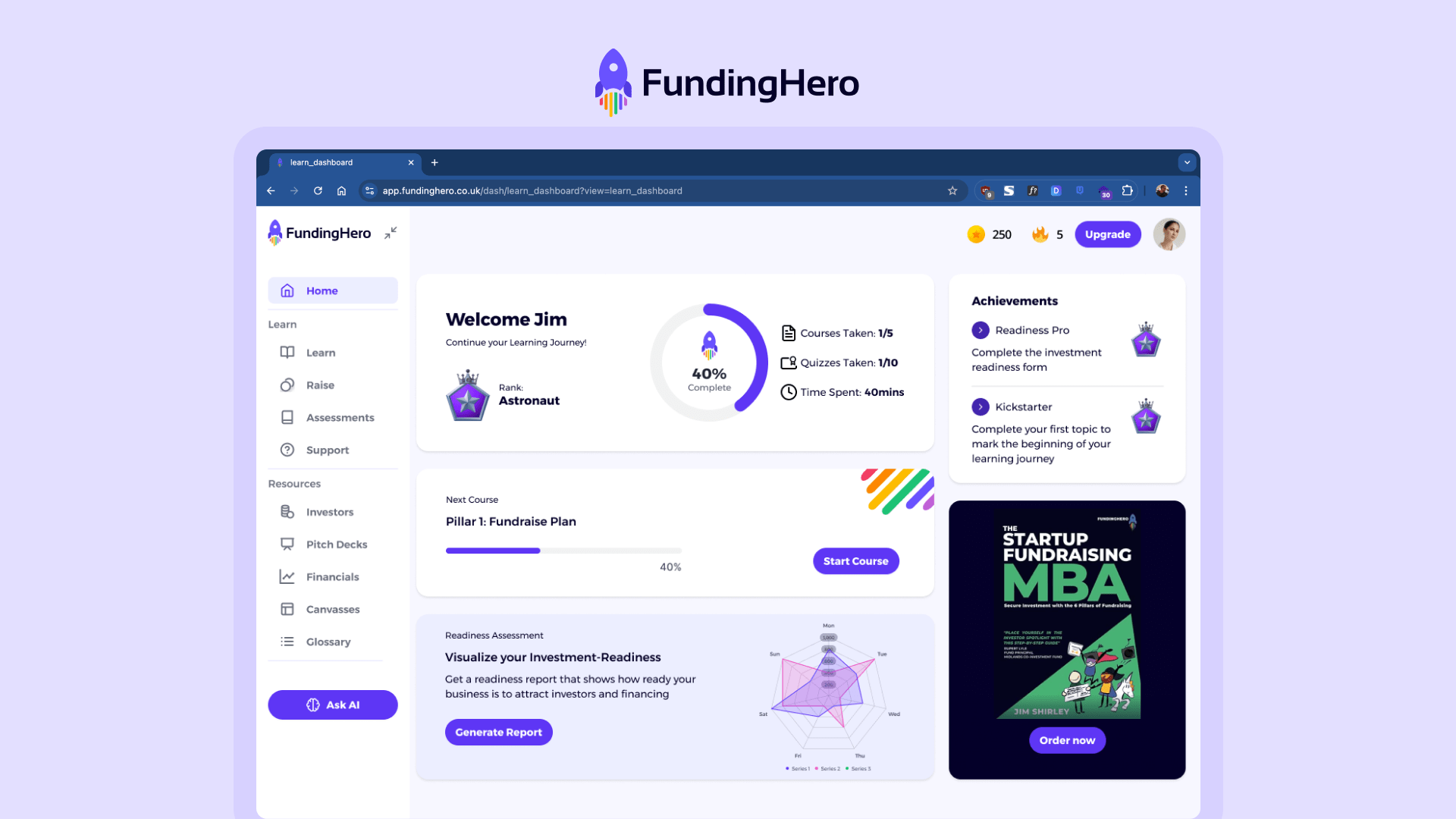 fundinghero_web app
