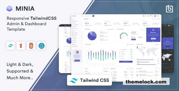 Minia v1.0 - Tailwind CSS Admin & Dashboard Template