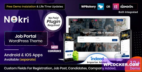 Nokri v1.5.8 - Job Board WordPress Theme