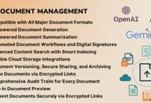 AI-powered document management system PHP script dashboard with file organization and OCR tools