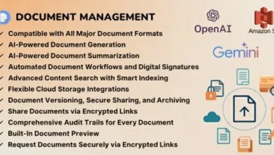 AI-powered document management system PHP script dashboard with file organization and OCR tools