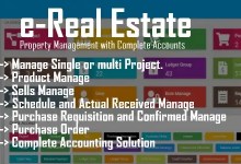 E-Real Estate property management PHP script dashboard with accounting and tenant management