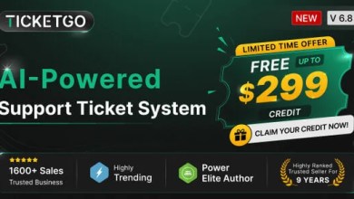 TicketGo support ticket system PHP script admin dashboard and customer help desk management