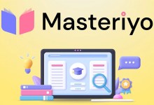Masteriyo Pro LMS WordPress Plugin dashboard with online courses and student management