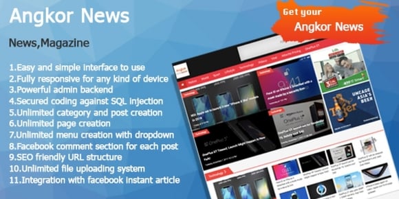 Download #Angkor News – News CMS PHP v1.0 – Codester Script