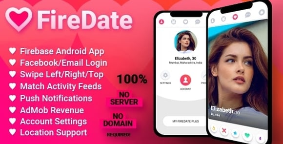 FireDate v1.1.2 – Android Firebase Dating Application Source Code
