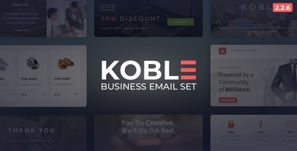 Koble – Business Email Set – Newsletter Email Templates
