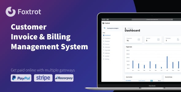Foxtrot SaaS v1.0.2 – Customer, Invoice and Expense Management System PHP Script