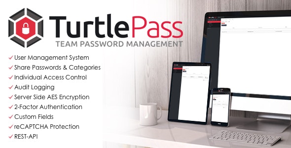 TurtlePass Team Password Manager PHP Script